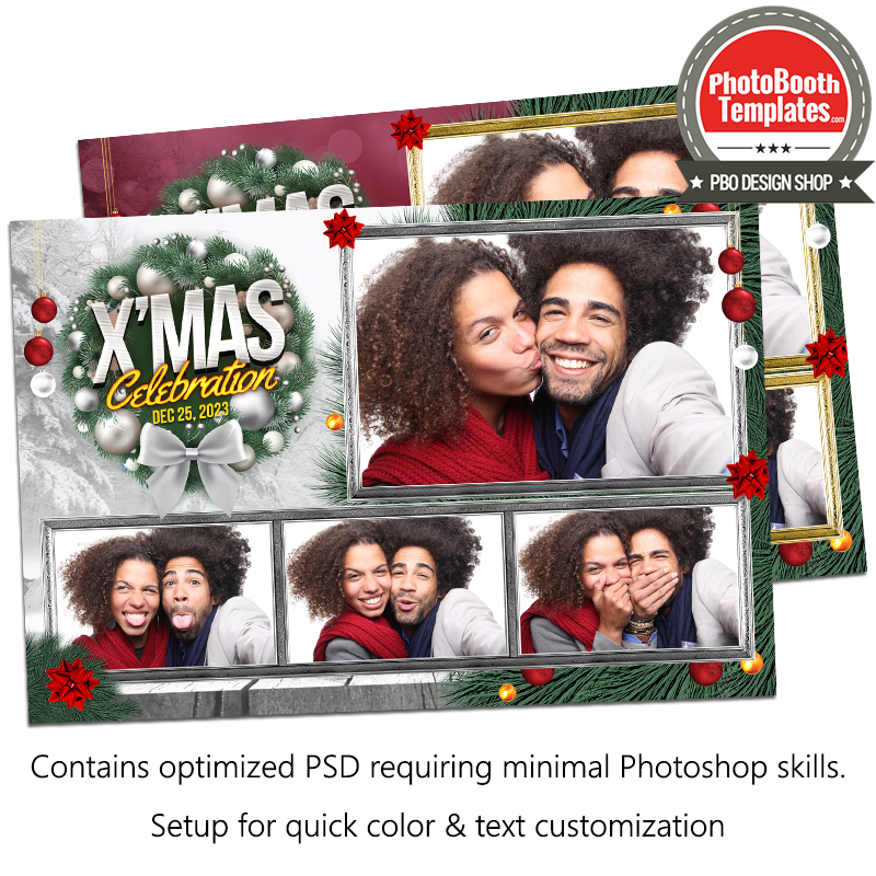 Feliz Navidad 4-pose Postcard