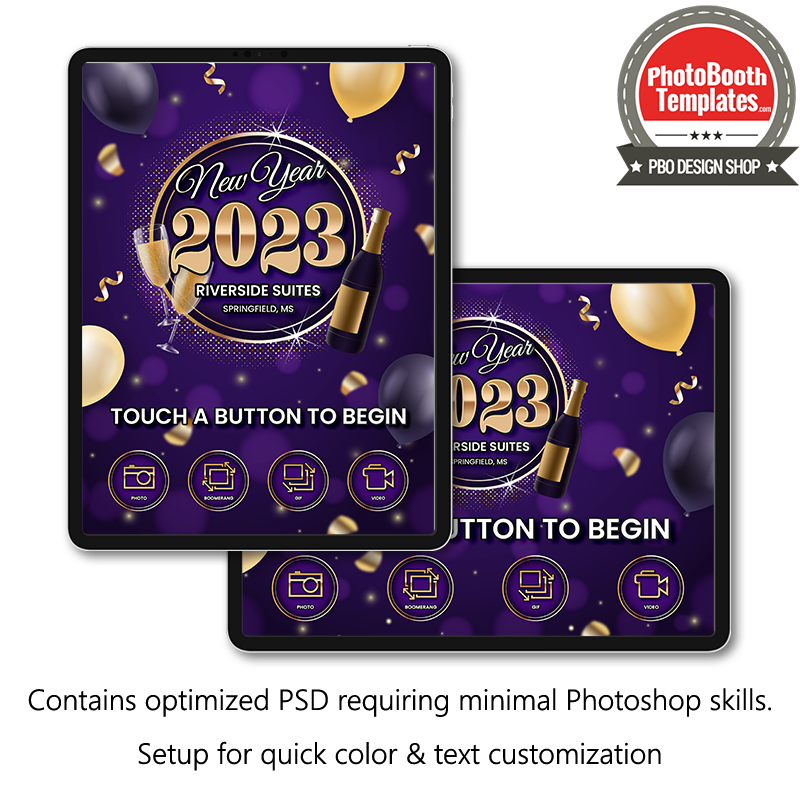 Luxurious Formal Celebration iPad Welcome Screens