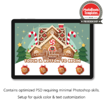 Christmas Gingerbread House PC Welcome Screens