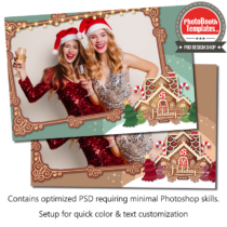 Christmas Gingerbread House Postcard
