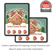 Christmas Gingerbread House iPad Welcome Screens