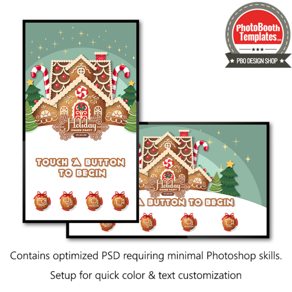 Christmas Gingerbread House PC Welcome Screens