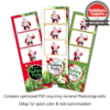 Holiday Holly 3-up Strips