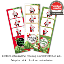 Holiday Holly 3-up Strips