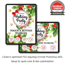 Holiday Holly iPad Welcome Screens