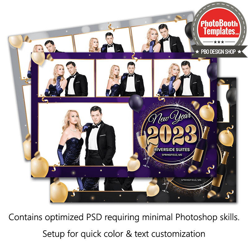 Luxurious Formal Celebration 4-pose Postcard