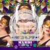 Festive Mardi Gras Celebration 3-pose Postcard