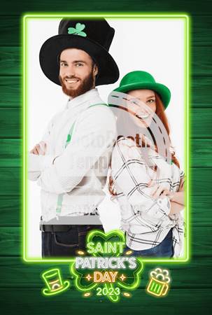 Saint Patrick’s Neon Portrait