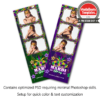 Festive Mardi Gras Celebration 3-up Strips