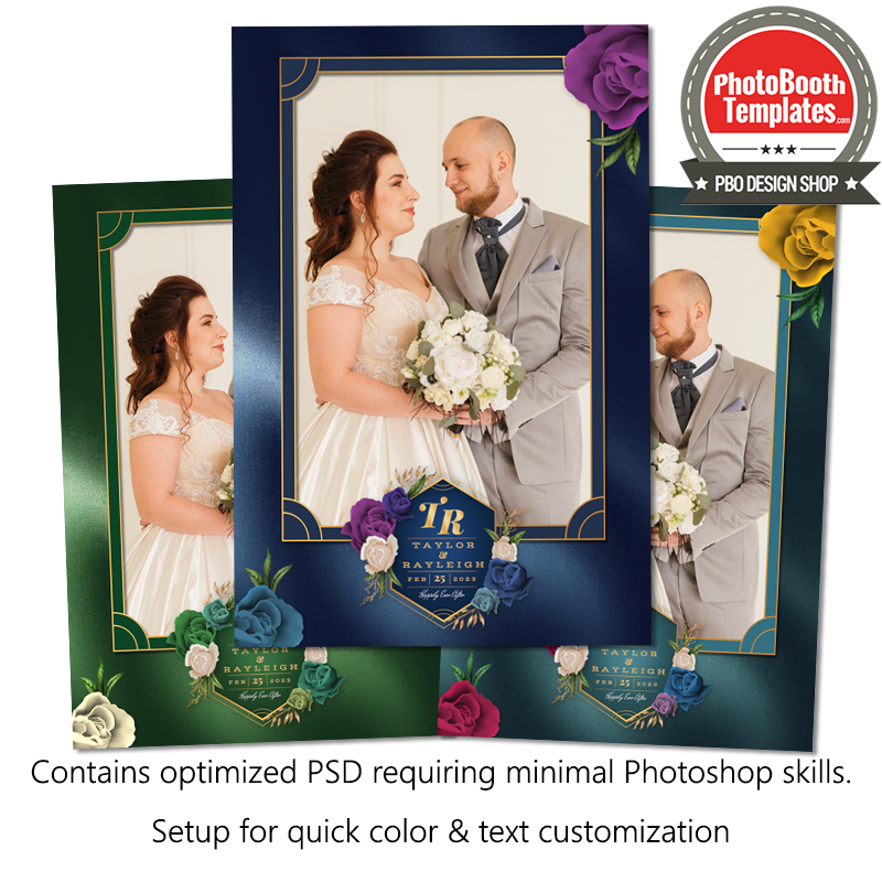 Blooming Floral Sophistication Portrait