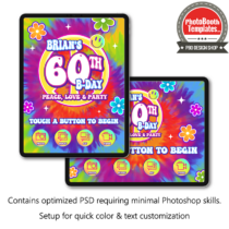 60s Retro Party iPad Welcome Screens