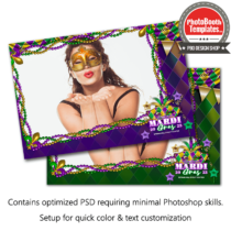 Festive Mardi Gras Celebration Postcard