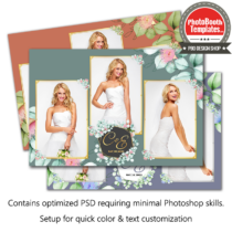 Beautiful Boho 3-pose Postcard