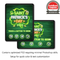 Saint Patrick’s Neon iPad Welcome Screens