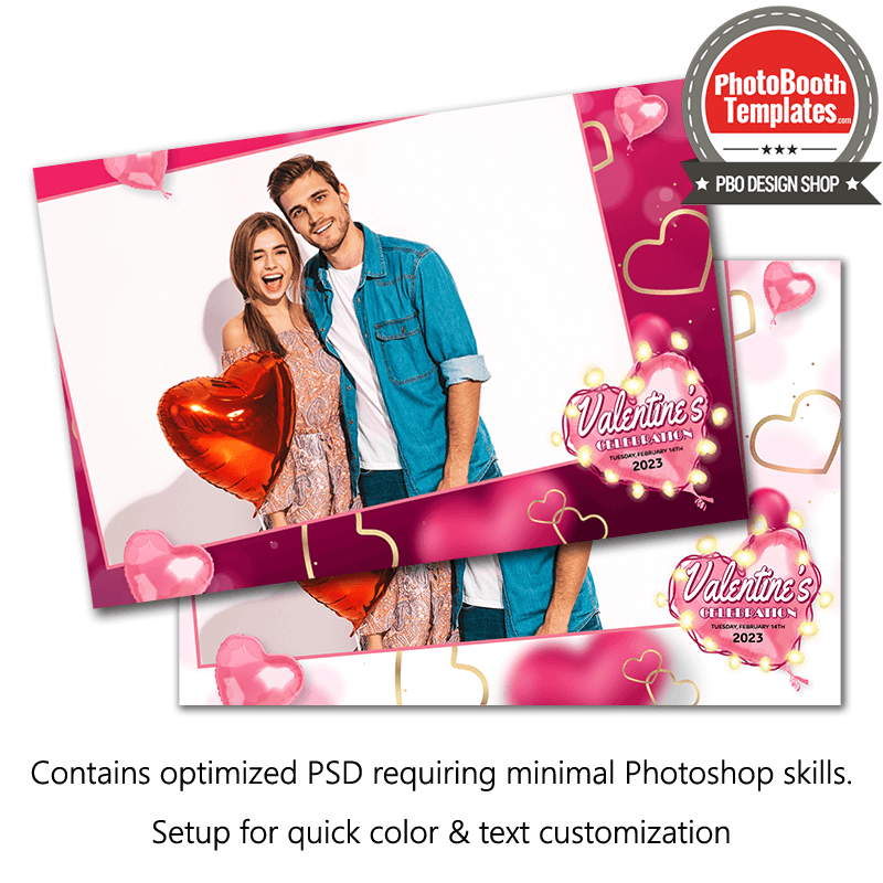 Beaming Hearts Postcard