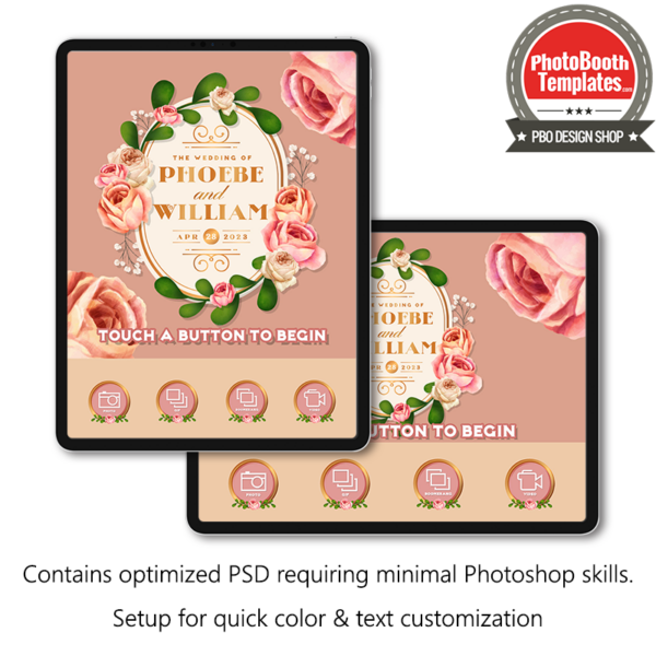 Vintage Floral Garden iPad Welcome Screens