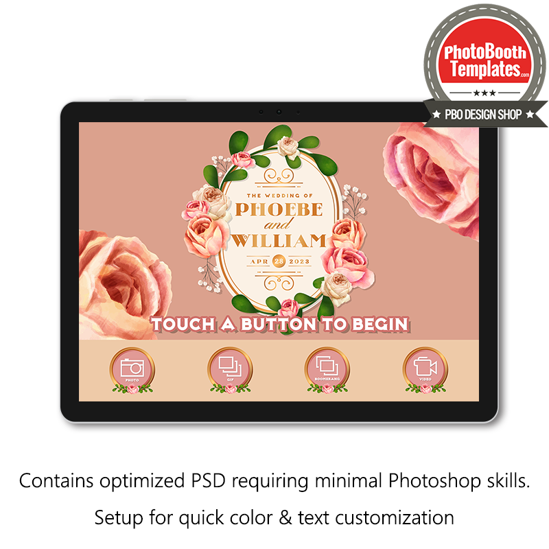 Vintage Floral Garden PC Welcome Screens
