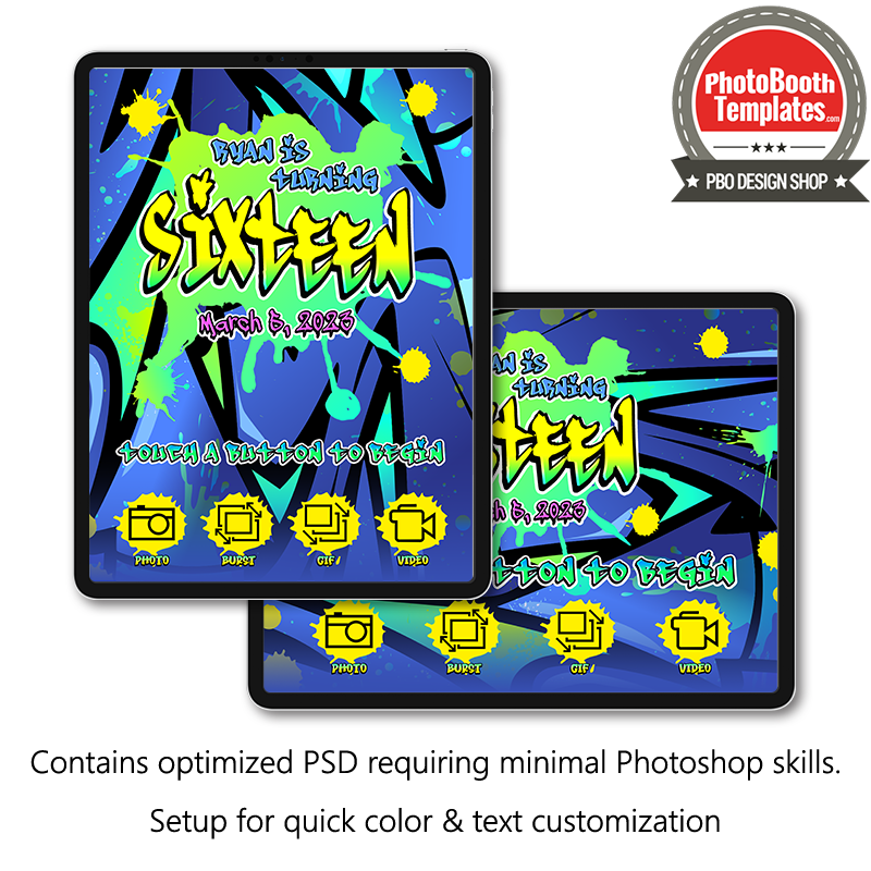 Graffiti Style iPad Welcome Screens