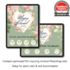 Romantic Floral Heart iPad Welcome Screens
