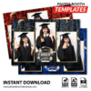 Formal Graduation 3-pose Postcard