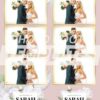 White Rose Wedding 3-up Strips