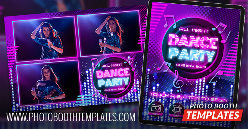 20230628 disco dance club photo booth templates 870x455 1