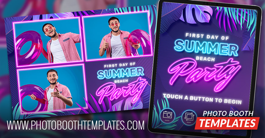 20230705 neon summer tropical themed photo booth templates 870x455 1