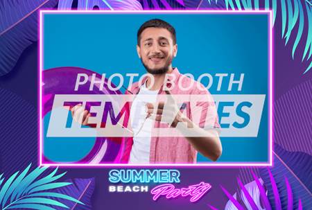 Neon Tropics Postcard