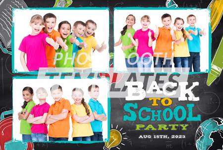 Back to School Celebration 3-pose Postcard