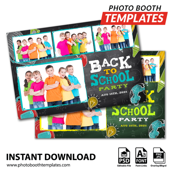 Back to School Celebration 4-pose Postcard