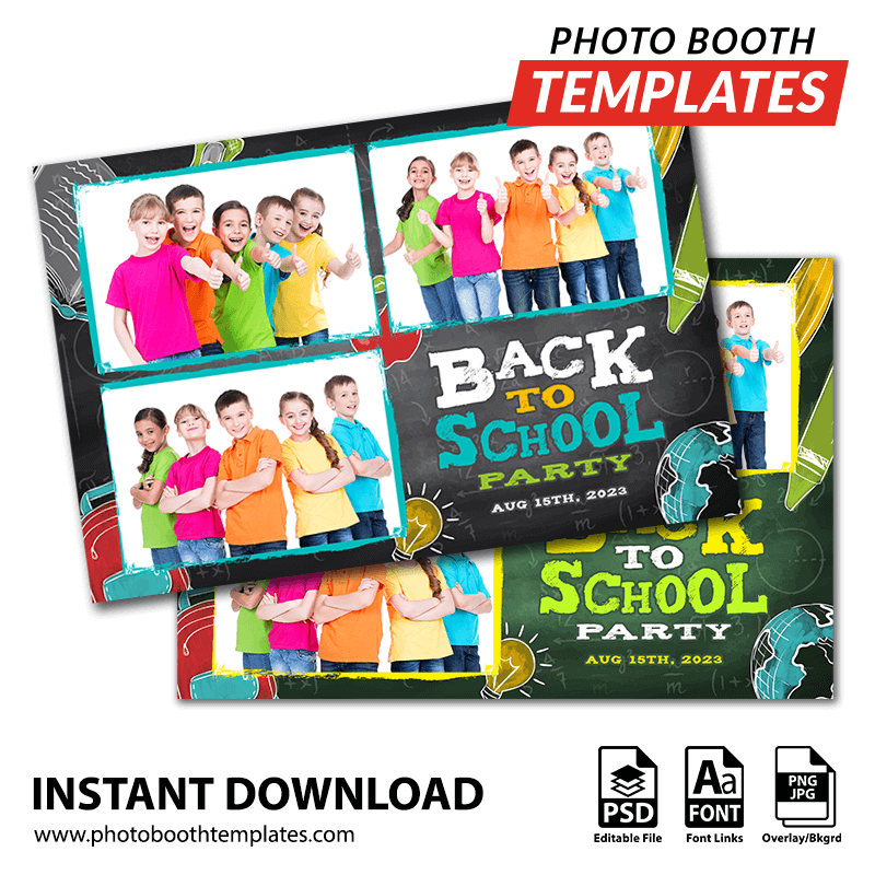 Back to School Celebration 3-pose Postcard