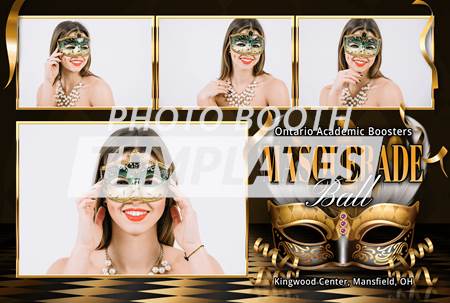 Glamorous Gala 4-pose Postcard