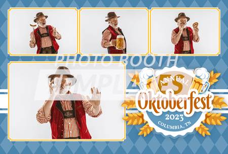 Oktoberfest Event 4-pose Postcard