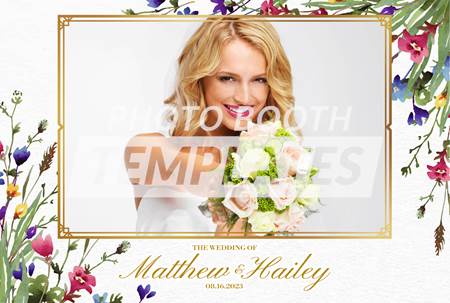 Wildflower Wedding Postcard