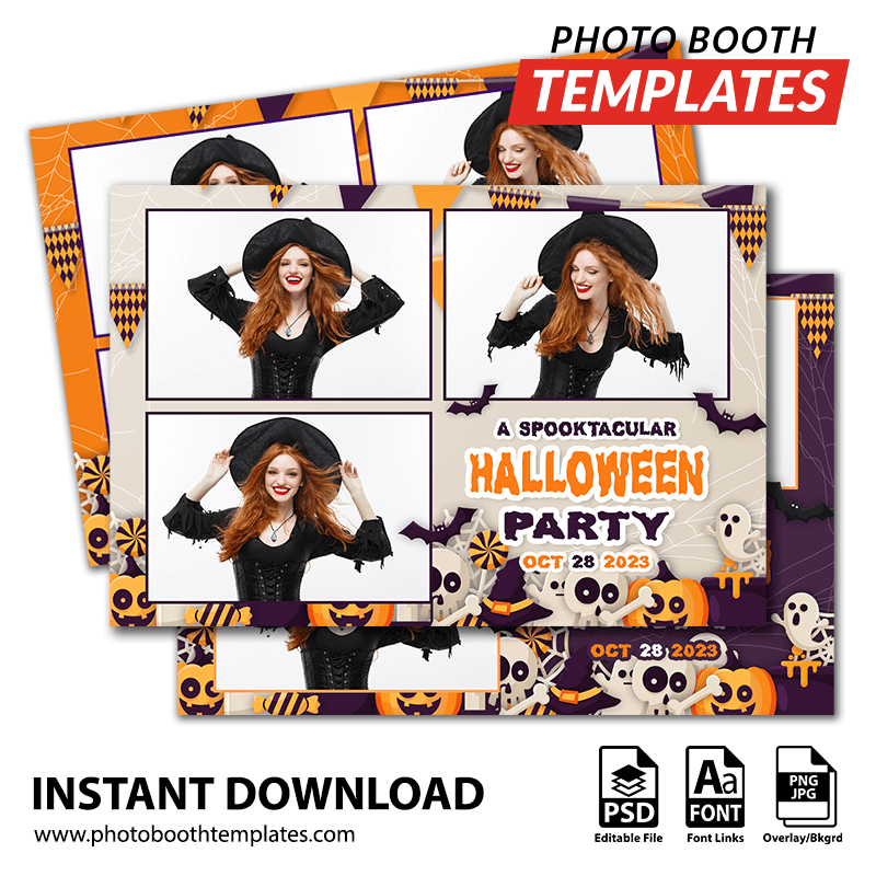 Halloween Spirit 3-pose Postcard