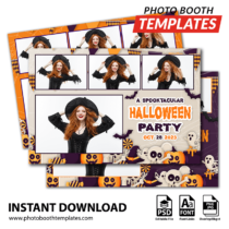 Halloween Spirit 4-pose Postcard