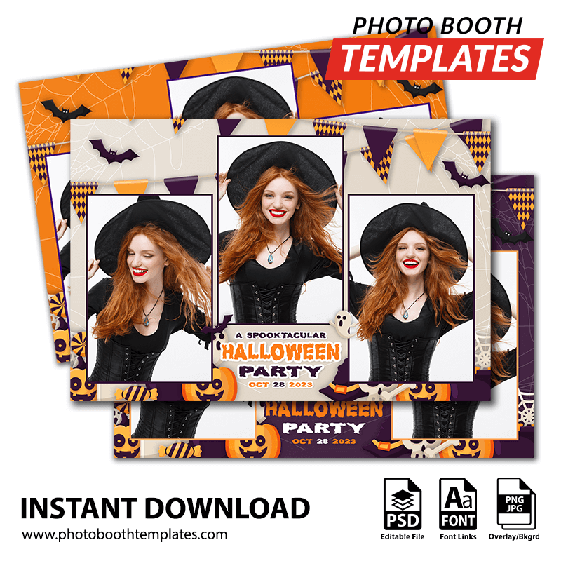 Halloween Spirit 3-pose Postcard