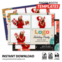 Festive Holiday Ornaments 3-pose Postcard