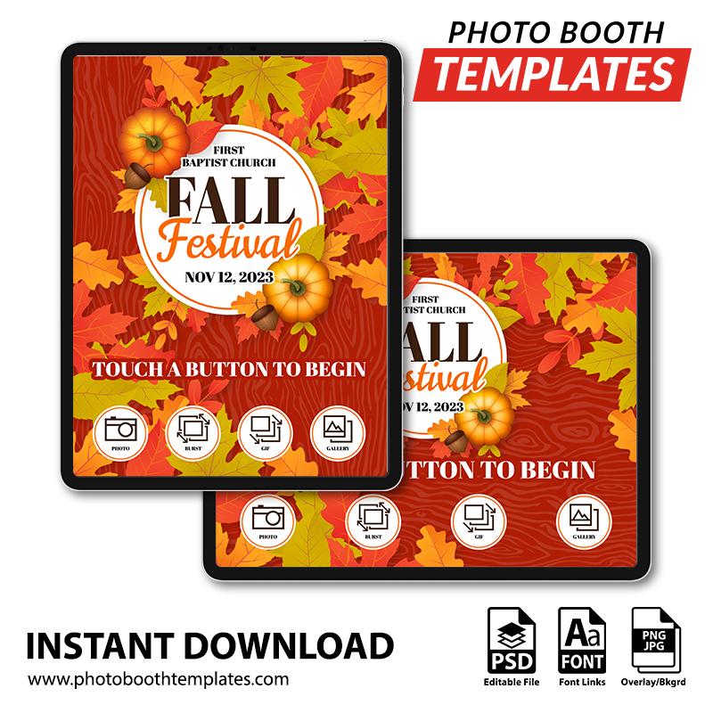 Autumn Festivity iPad Welcome Screens