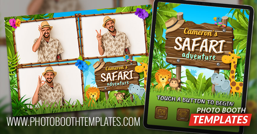 20231227 jungle safari birthday photo booth templates 870x455 1