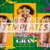 Masked Mardi Gras 3-pose Postcard
