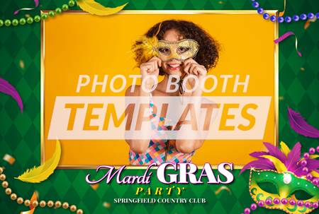 Masked Mardi Gras Postcard