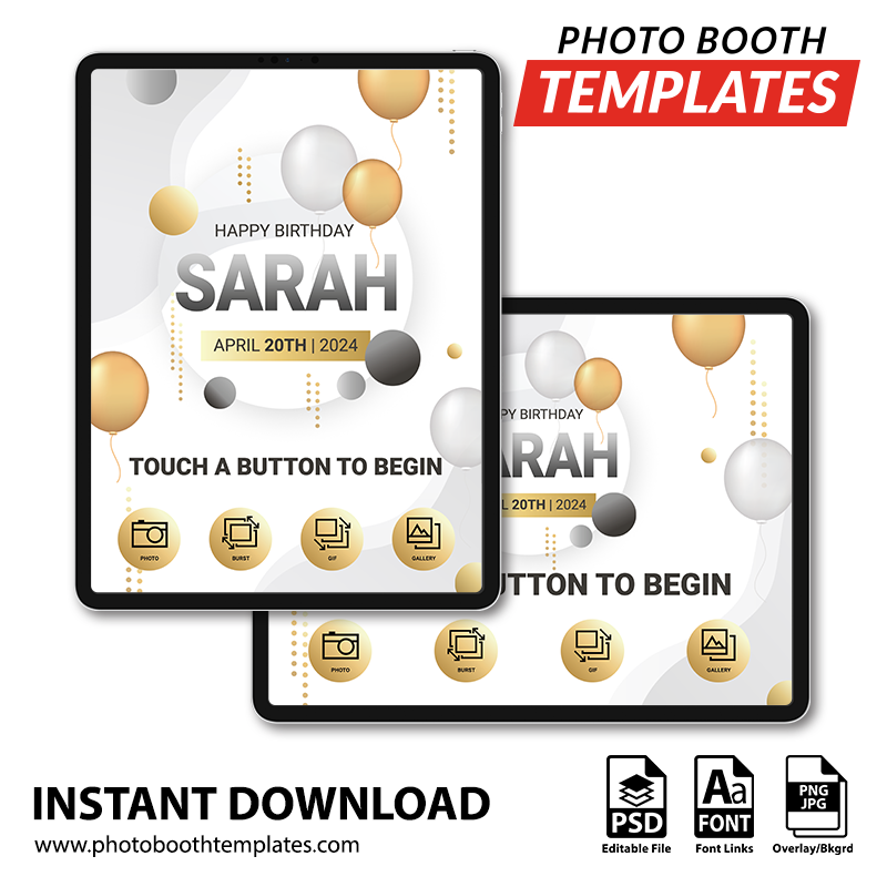 Graphic Glam iPad Welcome Screens