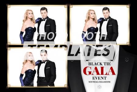 Black Tie Affair 3-pose Postcard