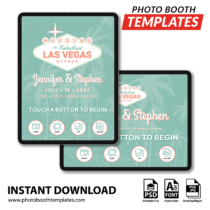 Vegas Wedding iPad Welcome Screens
