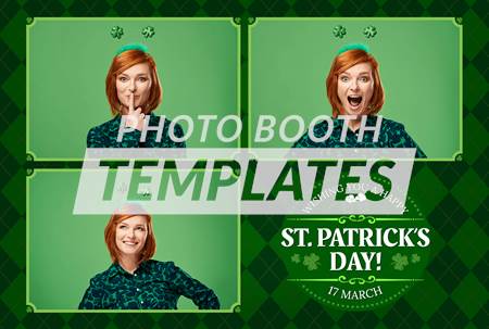 St. Patrick's Bash 3-pose Postcard