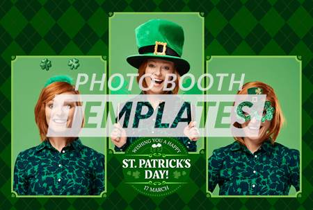 St. Patrick's Bash 3-pose Postcard