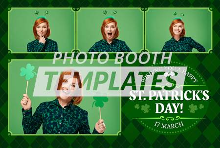 St St. Patrick's Bash 4-pose Postcard