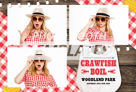 Seafood Boil 3-pose Postcard