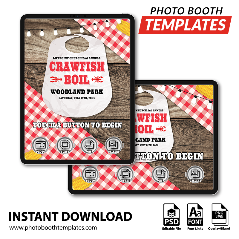 Seafood Boil iPad Welcome Screens